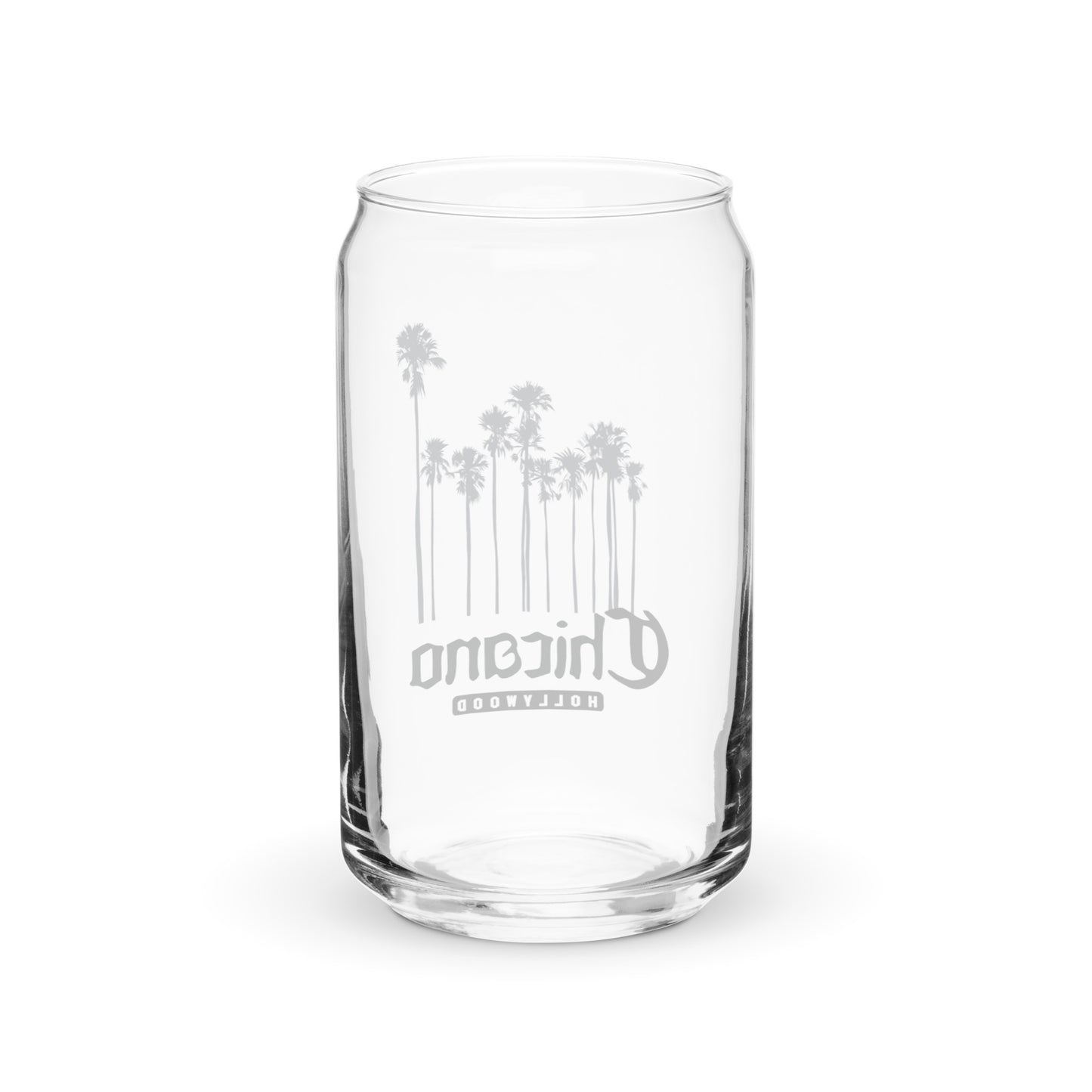 Chicano Hollywood Can-shaped glass