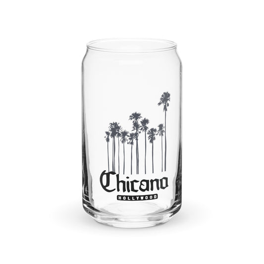 Chicano Hollywood Can-shaped glass